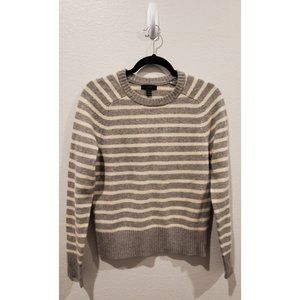 J. CREW Crewneck Striped Wool Sweater